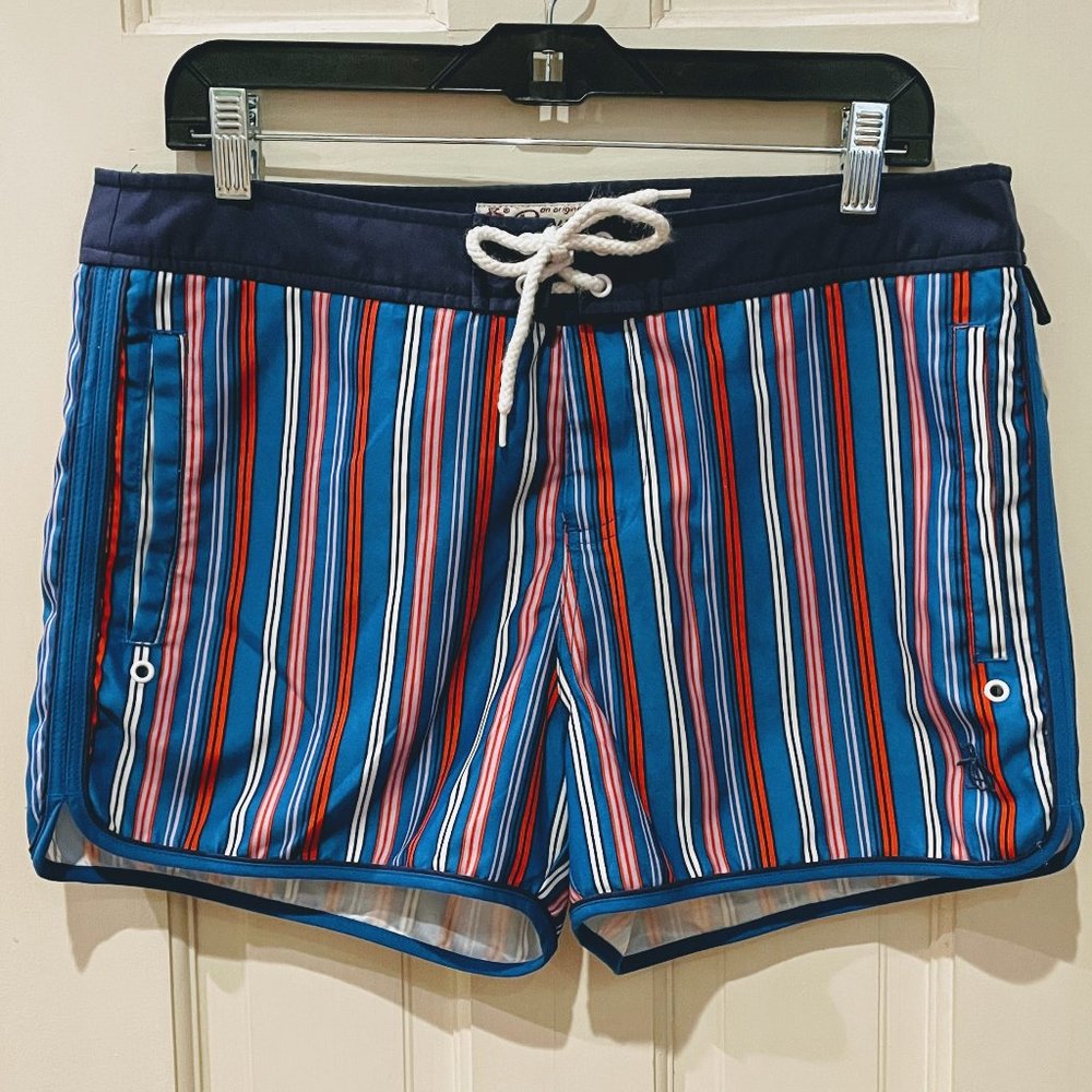 Men's Striped Penguin Swimsuit Size 32 Waist